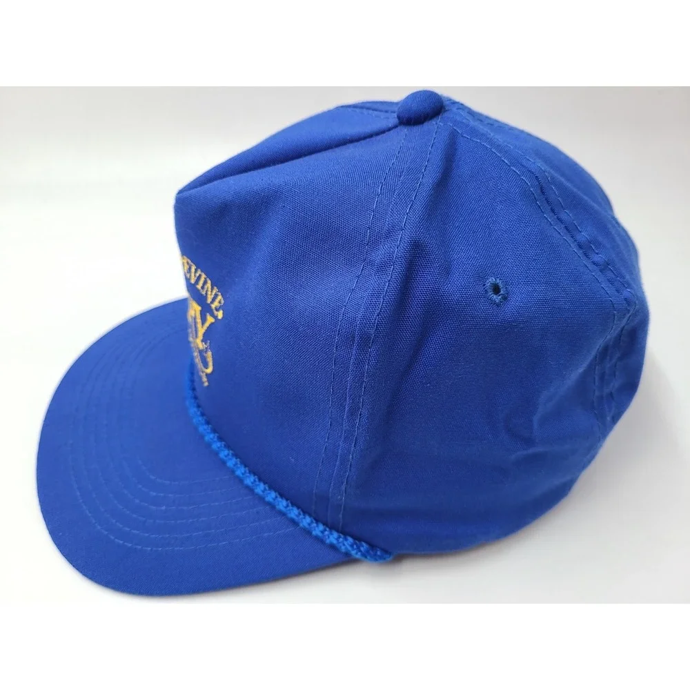 Vintage‎ Grapevine Opry Texas USA Outdoor Cap YoungAn Rope Snapback Hat Men Blue